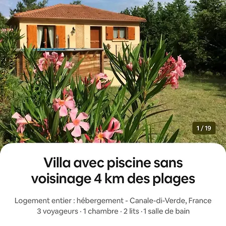 Maison Avec Piscine Sans Voisinage A 4km De La Prázdninový dům Canale-di-Verde